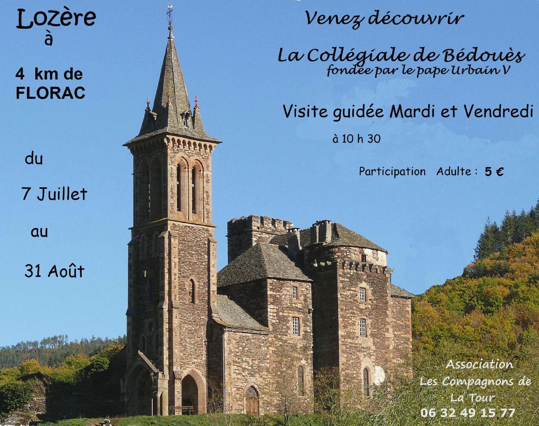 Visites guidées de la Collégiale de Bédouès